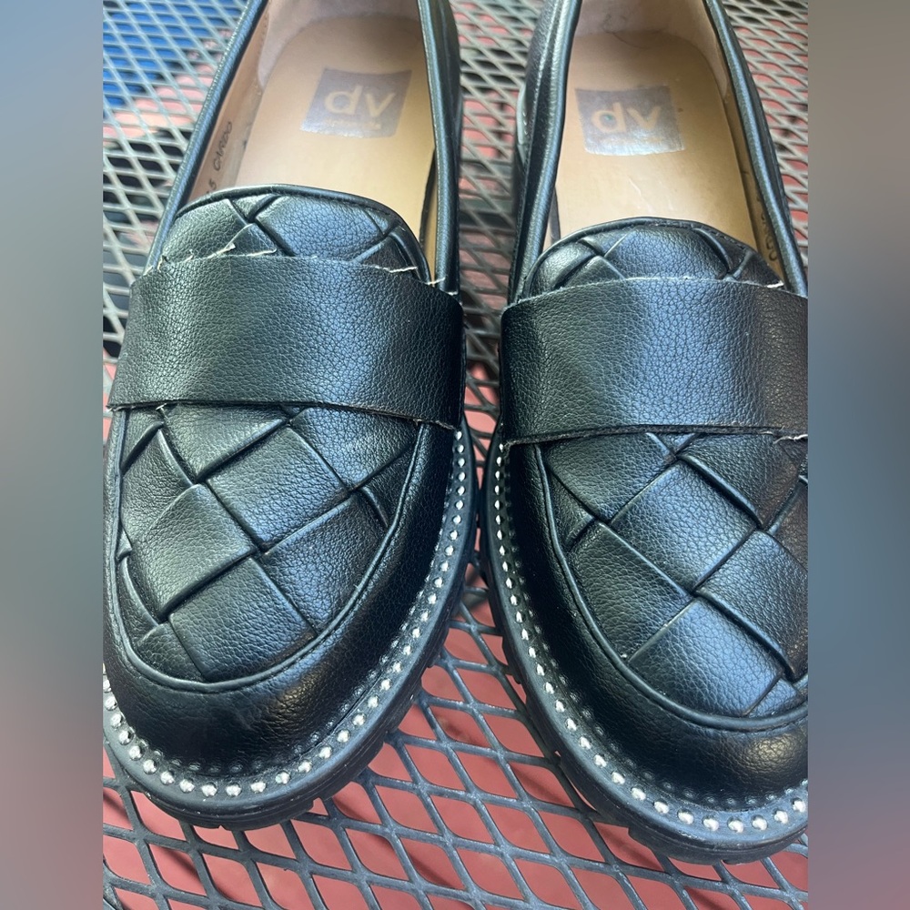 DV by Dolce Vita Women's Black Woven Loafers - Picture 3 of 7